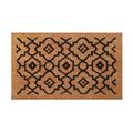 Fußmatte WECON HOME "Posh Palace", beige (natur,schwarz), B:40cm H:18mm L:60cm, Kokos, Teppiche, rutschfest, robust, innen, Außenbereiche überdacht, schwer