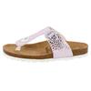 Zehentrenner LICO "Zehenstegpantolette Bioline Stone Kids", Gr. 32, rosa, Synthetik, Schuhe