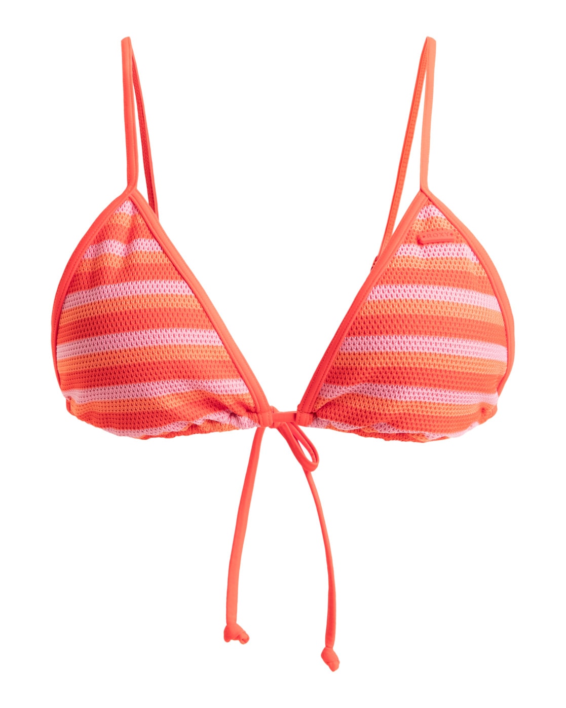 Triangel-Bikini-Top ROXY "Jasmin", Damen, Gr. L, Cup B, rot (poppy rot), 95% Polyester, 5% Elasthan, Bikini-Oberteile Image