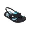 Sandale QUIKSILVER "Molokai Layback", Gr. 22, schwarz backyards, Obermaterial: Synthetikmaterial / Futter: Textil / Außensohle: EVA-Gummi, Schuhe