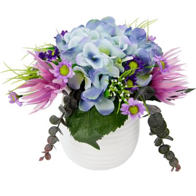 Kunstpflanze I.GE.A., blau, B:23cm H:21cm T:23cm, Kunststoff, Kunstpflanzen Image