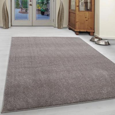 Teppich AYYILDIZ TEPPICHE "ATA", beige, B:60cm H:10mm L:100cm, Kunstfaser, Teppiche, Kurzflor, uni, große Farbauswahl, robust, auch als Läufer und in rund Image