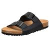 Pantolette LICO "Pantolette Alvaro", Gr. 42, schwarz, Leder, Schuhe Pantolette