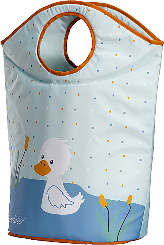 Aufbewahrungskorb STERNTALER "Edda", blau (helltürkis), Aufbewahrungsboxen, Kinder, B/H/T: 58cm x 29cm x 71cm, Polyester, Polypropylen, B:58cm H:29cm T:71cm