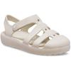 Badesandale CROCS "Classic Fisherman", Kinder, Gr. 32, beige (sandfarben), Croslite, unifarben, casual, Schuhe, Wassersandale, Badeschuh mit Klettverschluss