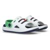 Badesandale TOMMY HILFIGER, Kinder, Gr. 26, bunt (weiß, grün, blau), Synthetik, Gummi, sportlich, Schuhe, Badeschuh, Wassersandale, Clog mit schwenkbarem Fersenriemen
