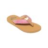 Sandale ROXY "Porto Raffia", Gr. 35, lila (raspberry), Obermaterial: 90% synthetischer Bast/10% Polyester, Futter: 100% Textil, Laufsohle: 100% TPR, Schuhe