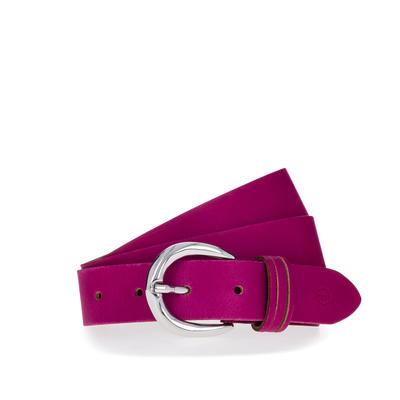 Ledergürtel TAMARIS, Damen, Gr. 120, pink, Rindsleder, Basic,casual,klassisch,modisch, Gürtel, mit glänzender silberfarbener Schließe Image
