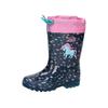 Gummistiefel LICO "Stiefel Powerlight W Blinky", Gr. 23, blau, Synthetik, Schuhe