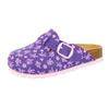 Pantolette LICO "Pantolette Bioline Clog Kids", Gr. 32, lila, Synthetik, Schuhe
