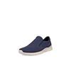 Slipper ECCO "IRVING", Herren, Gr. 49, blau (marine), Nubukleder, sportlich, Schuhe, Slip on Sneaker, Halbschuh, Freizeitslipper mit Stretcheinsätze