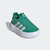 Slip-On Sneaker ADIDAS SPORTSWEAR "BUBBLECOMFY KIDS", Gr. 22, semi court grün, cloud weiß, core schwarz, Textil, sportlich, Schuhe, für Kinder