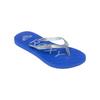 Sandale ROXY "Viva Sparkle", Gr. 2(32), blau (dazzling blau), Obermaterial: 98% Synthetikmaterial, 2% Metall / Futter: 100% Synthetikmaterial / Außensohle: 100% Moosgummi, Schuhe