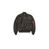Bomberjacke ALPHA INDUSTRIES "Alpha Industries Men - Bomber Jackets MA-1 VF Vintage Fit 59", Herren, Gr. L, schwarz (schwarz olive), Obermaterial: 100% Nylon, Futter: 100% Nylon, Füllung: 100% Polyester, Jacken