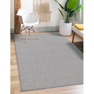 Teppich THE CARPET "Natal", grau, B:80cm H:5mm L:150cm, Polypropylen, Teppiche, Wohnzimmer Teppich robust Filz-Rücken Image