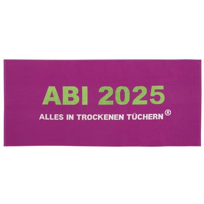 Strandtuch EGERIA "ABI 2025", pink (deep magenta), B:75cm L:180cm, Frottier, Obermaterial: 100% Baumwolle, Handtücher (Packung), 75x180 cm, "ABI 2025-Alles in trockenen Tüchern" Image