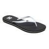 Sandale DC SHOES "Spray", Gr. 6(37), schwarz-weiß (schwarz, weiß), Obermaterial: Synthetikmaterial / Außensohle: EVA, Schuhe