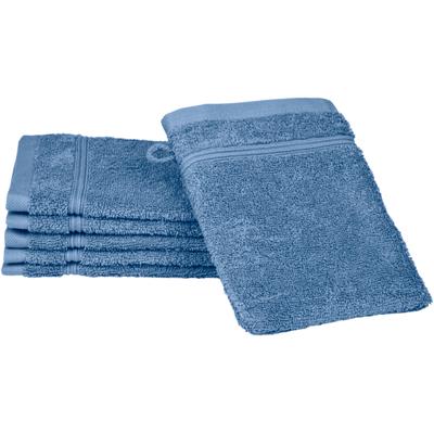 Waschhandschuh ROSS "Rubin", blau (kornblumenblau), B:16cm L:22cm, Baumwolle, Waschlappen, 100% Baumwolle Image