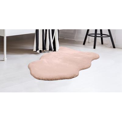 Fellteppich PADIRO "Rabbit Light Sheepskin 825", beige (creme), B:60cm H:23mm L:90cm, Mikropolyester, Teppiche, weiches Fellteppich-Imitat, Schlafzimmer, Kinderzimmer Image