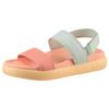Riemchensandale TAMARIS, Damen, Gr. 40, grün (mint kombiniert), Lederimitat, casual, Schuhe, Plateau, Sommerschuh, Klettschuh, Sandalette in veganer Verarbeitung