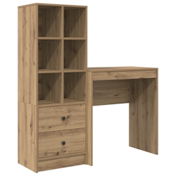 vidaXL Schreibtisch mit Stauraum Artisan Eiche Holzwerkstoff Image