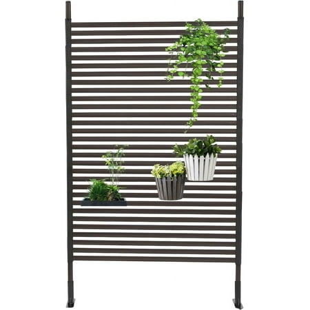 Outdoor Privacy Fence Screen Privacy Fence Screen for Outside Decorative Privacy Screen Fence Panels 3.6 ft W x 6 ft H Tall Divider for Outdoor Garden Backyard Patio Decorative Brown 1PC