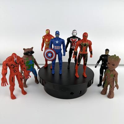 TEMU 8pcs Avengers Character Figures, -for Man, Iron For Man, Captain America And Other Superhero Car Decorative Figurines, Desk Ornaments, Suitable For Birthday Holiday Gifts