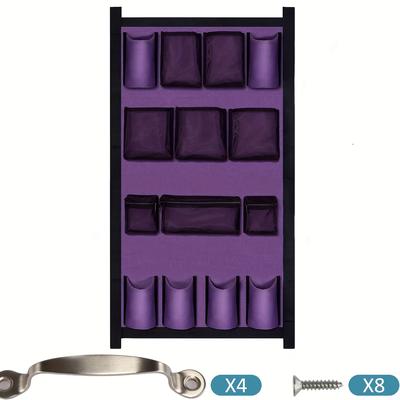 TEMU Universal Equestrian Hanging Storage Bag, Horse Gear And Equipment Holder With Multiple Pockets, Blue Image