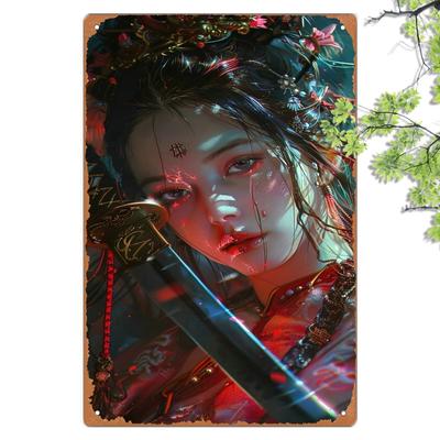 TEMU 1pc Traditional Retro Metal Wall Poster - Iron Sheet Painting For Creative Posters, Wall Art, Room Wall Decoration, Home Wall Decor, Living 20*30cm/8*12inch Image