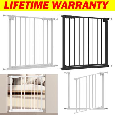 TEMU Stair Doorway Safety Gate 76-82cm Extends Up To 117cm With Separately Sold Extensions Safety & Gate For Doorways No-screw Install Gate Auto Close Extra Wide For House Image