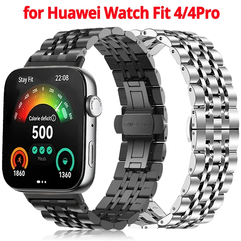 Edelstahlarmband für Huawei Watch FIT 4/Fit 4 Pro/Fit 3 Armbandbänder für Huawei Fit4 Metallarmband Zubehör Image