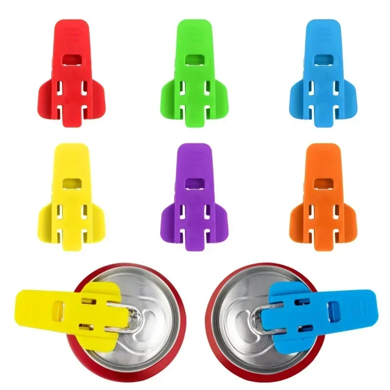 Hot 6PCS Einfache Flasche Opener Wiederverwendbare Einfache Dosenöffner Versiegelt Trinken Bier Cola Opener Deckel Entferner Küche Liefert Camping werkzeuge Image