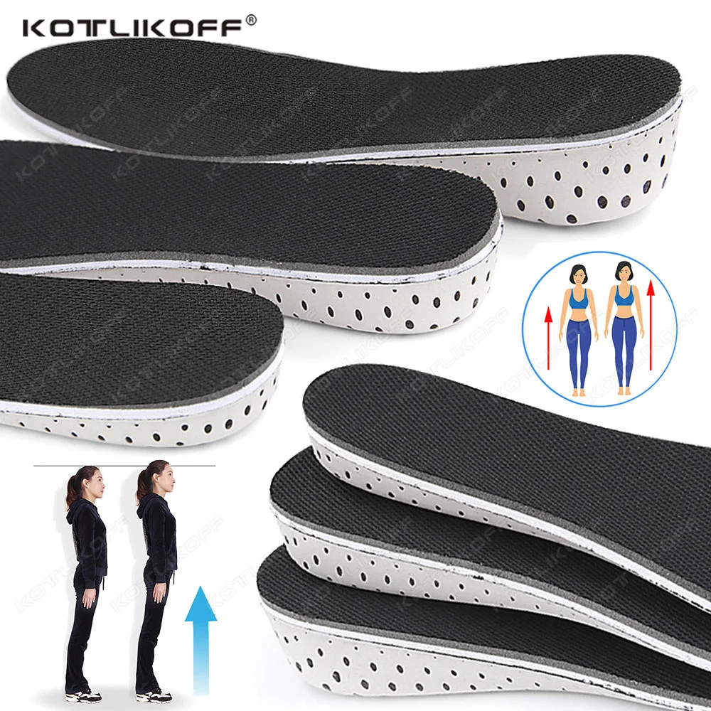 Unsichtbare Höhe Erhöhen Einlegesohlen EVA Memory Foam Männer Frauen Schuh Einlegesohle Ferse Heben 2/3/4/5 CM Größere Kissen Erhöhen Schuh Pad
