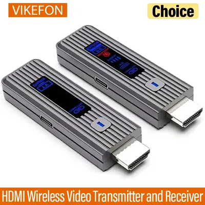 HDMI-kompatibel Wireless Video Sender und Empfänger Extender HDMI Video TV Stick Dongle Wireless Adapter für Kamera Laptop PC
