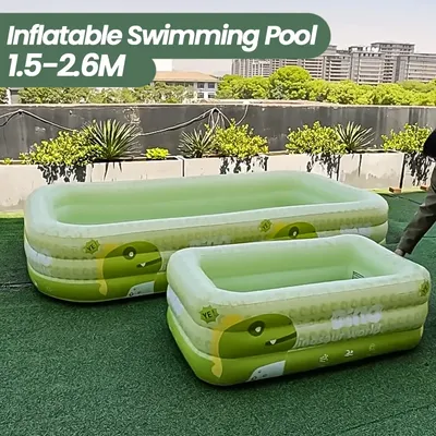 1.5-2.6M Inflatable Swimming Pool Children's Adult Pvc Large Family Party Pools Outdoor Thickened Summer Baby Play Pool Toys