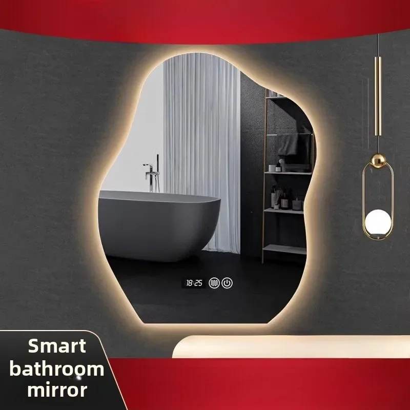Lampada Comò Specchio per il trucco Specchio per il trucco Specchio per il trucco Specchio intelligente Specchio per il bagno a forma di nuvola Specchio per il bagno a LED con