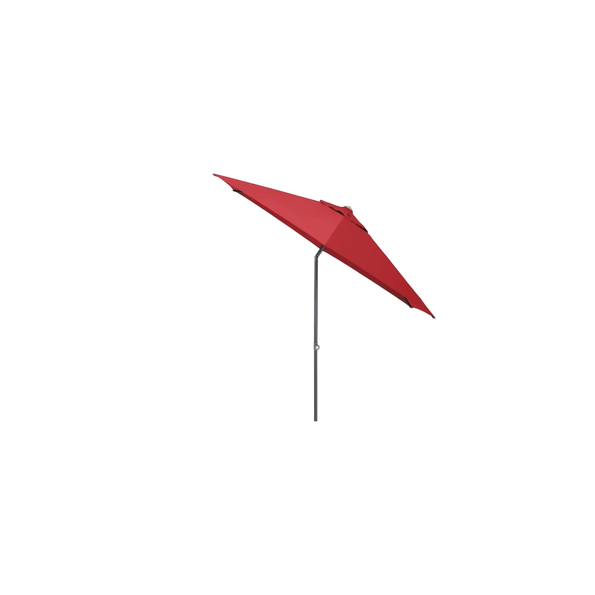 Kettler EASY PUSH Schirm Schirm Ø 230 cm, UPF 50+, anthrazit matt/ rot, Aluminium/Polyester mit PU Beschichtung Image