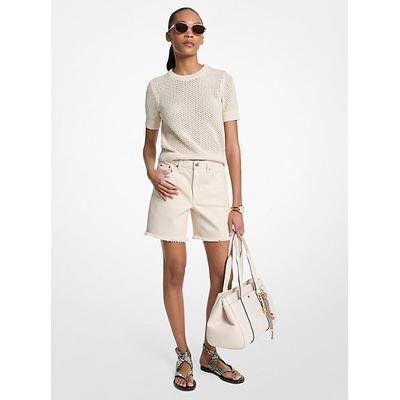 Michael Kors Boyfriend Denim Shorts Natural 10