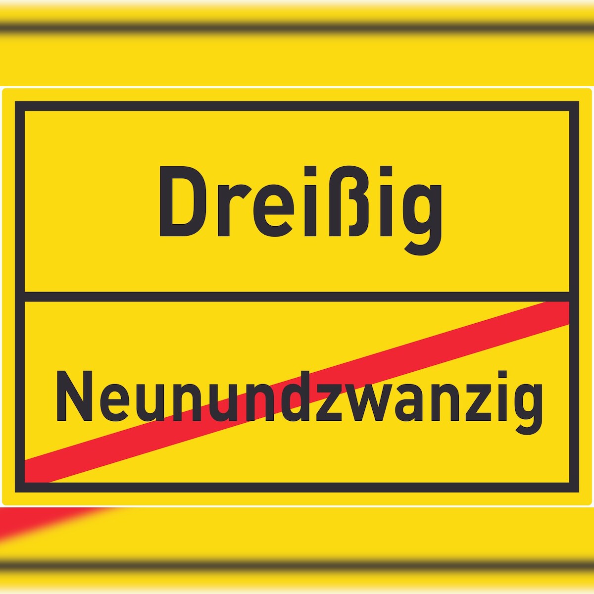 HB-Druck Dreißig Neunundzwanzig Aufkleber Ortsaufkleber A9 (37x52mm) Image