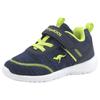 Sneaker KANGAROOS "KY-Chummy EV", Gr. 26, blau (navy, lime), Textil, sportlich, Schuhe, mit praktischem Klettverschluss