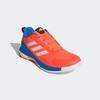 Hallenschuh ADIDAS PERFORMANCE "NOVAFLIGHT 2 INDOOR", Gr. 41, team solar orange, zero metallic, bright royal, Textil, Synthetik, sportlich, Schuhe, besonders geeignet für Volleyball