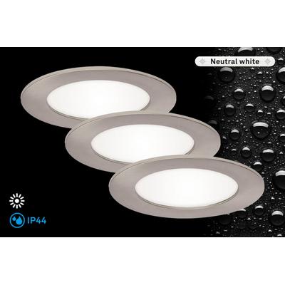 BRILONER LEUCHTEN LED Einbauleuchte "FLAT IN", weiß, Lampen Image