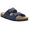 Pantolette JOSEF SEIBEL "Josef 01", Herren, Gr. 47, blau (ozean blau), Leder, klassisch, Schuhe, Sommerschuh, Schlappen, Sandale mit softem Fußbett
