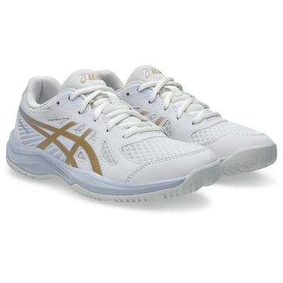 Hallenschuh ASICS "UPCOURT 6 GS", Gr. 36, weiß, champagne, Synthetik, sportlich, Schuhe, für Hallensport Image