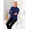 Strickjacke CLASSIC, Damen, Gr. 44, blau (royalblau), 50% Modal, 30% Polyamid, 20% Polyester, gemustert, Langarm, Strickjacken