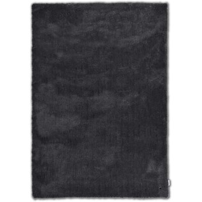 Hochflor-Teppich TOM TAILOR HOME "Shaggy Teppich Cozy", grau (anthrazit), B:50cm H:25mm L:80cm, Polyester, Teppiche, Uni Farben, auch in Pastell Farben, weich & kuschelig Image
