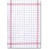 Geschirrtuch DYCKHOFF "Basic, mit Karo-Motiv, aus 100% Baumwolle", weiß (weiß, rot), B:50cm L:70cm, 100% Baumwolle, Geschirrtücher, Maße je Tuch ca. 50x70 cm