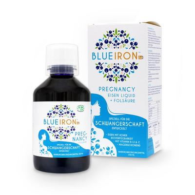 Blueiron Eisen Pregnancy+Folsäure Flüss.z.Einn. 250 ml Flüssigkeit zum Einnehmen Image
