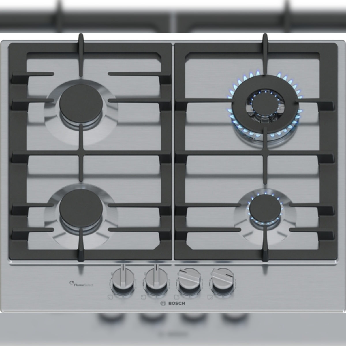 Bosch Serie 6 PCH6A5I90, Gaskochfeld, 60 cm, Edelstahl Image
