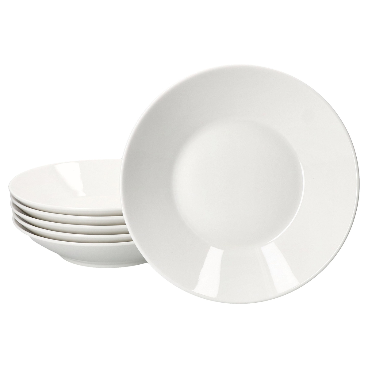 Ritzenhoff 6x Ontario Suppenteller weiß 400ml Porzellan tiefe Pasta-Teller Image